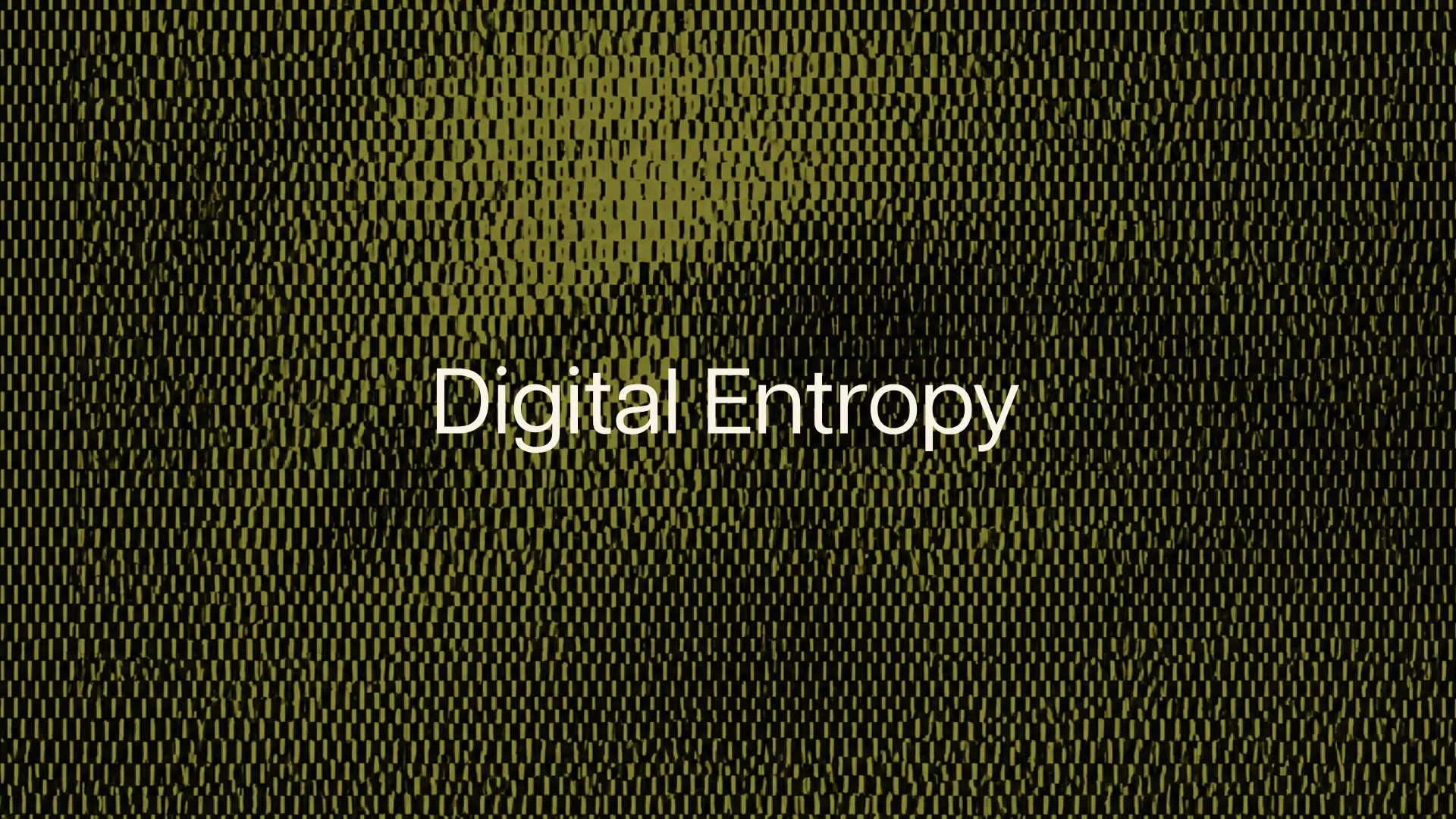 Digital Entropy, cover image